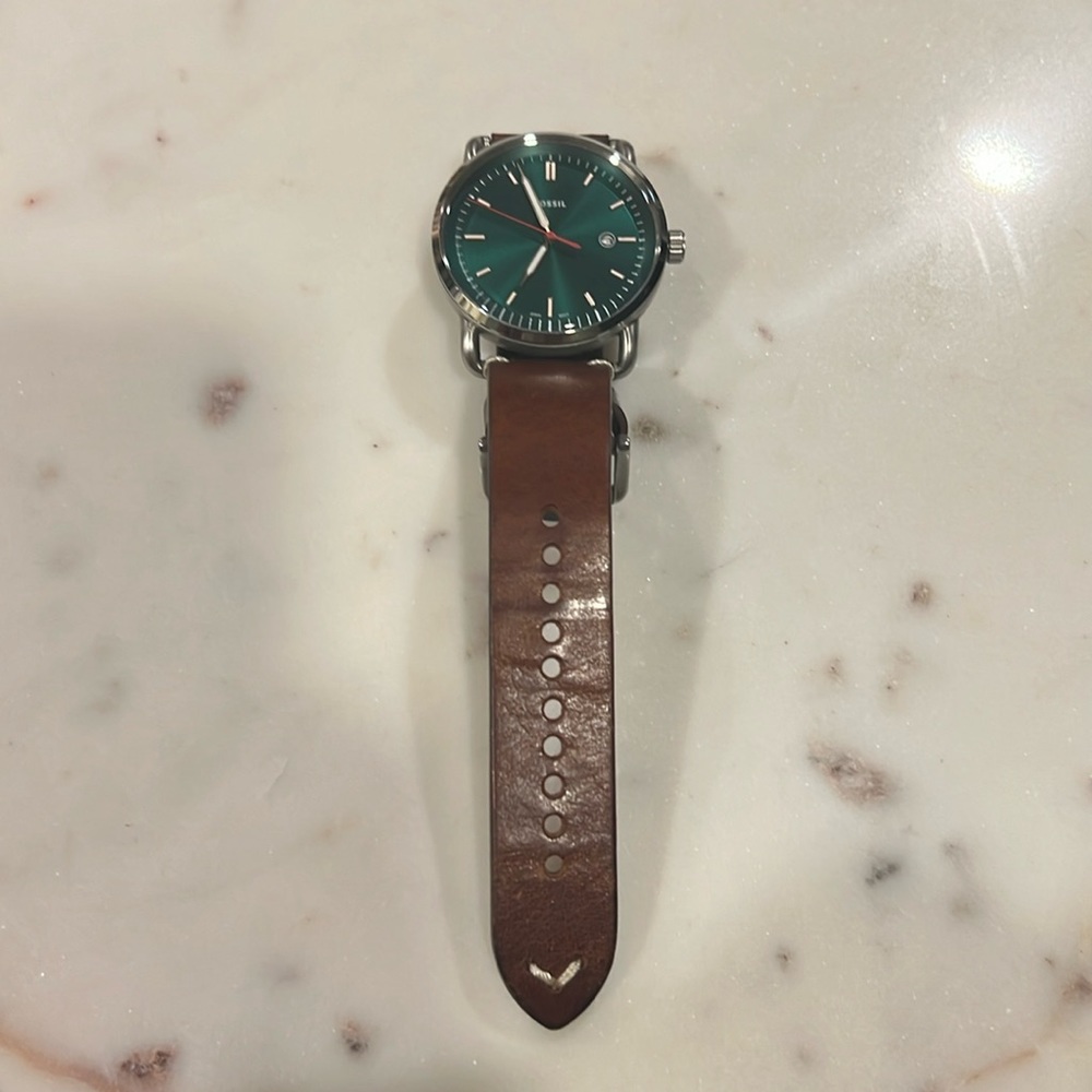 Green Fossil Watch